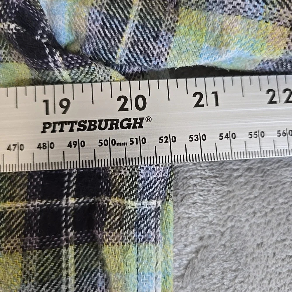 Levis Flannel Shirt Mens Large Relaxed Fit Multicolor Plaid Button Up Classic‎